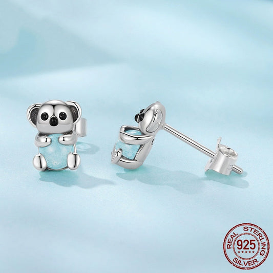 Exquisite Koala Earrings S925 Sterling Silver Earrings LadyShow.Store