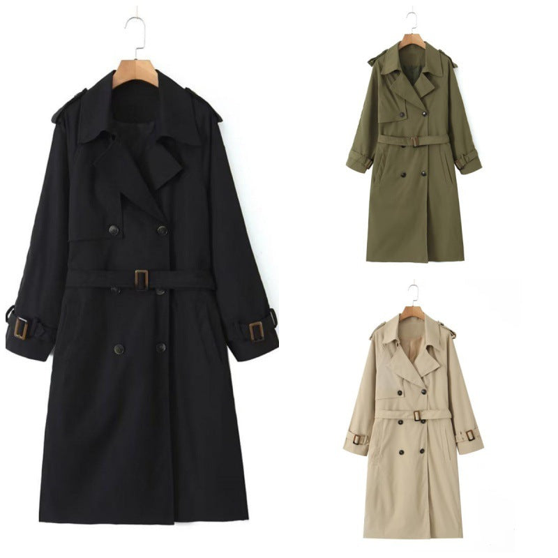 Women's Fashion Casual Long Trench Coat LadyShow.Store