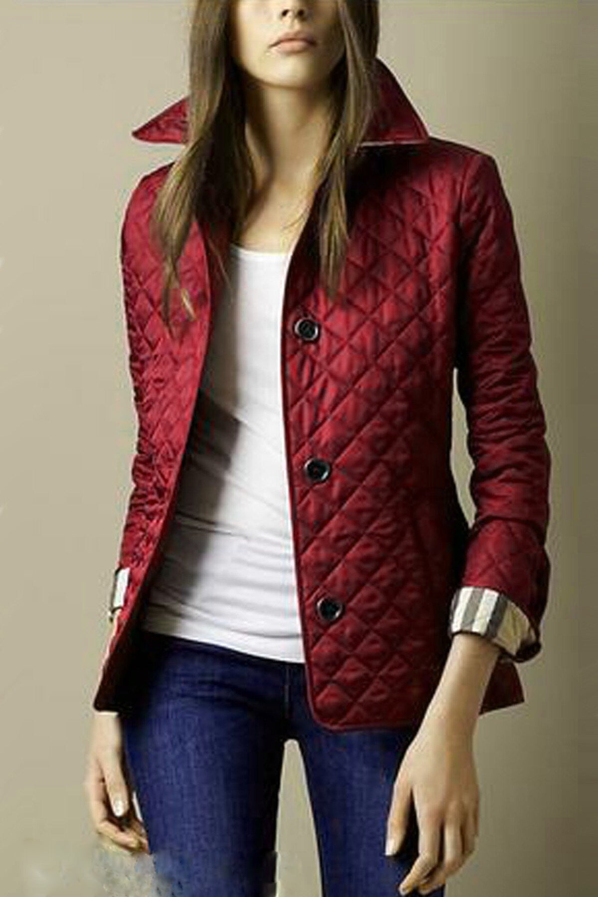 Fashionable Elegant Lapel Cotton-padded Jacket LadyShow.Store