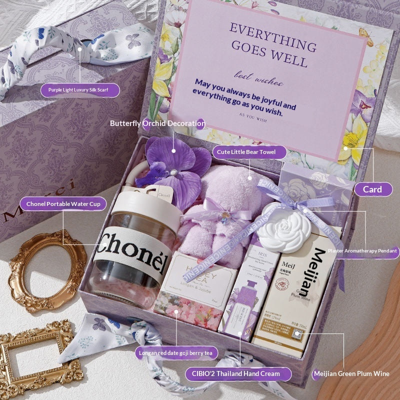 International Women's Day Gift Goddess Bridesmaid Wedding High-end Practical Birthday Gift Box Wedding Guest Gift CJD