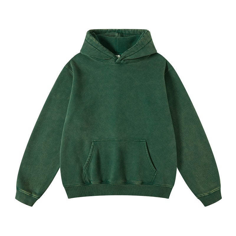 Women's Loose Retro Fleece Hooded Sweatshirt Best YouTube Store