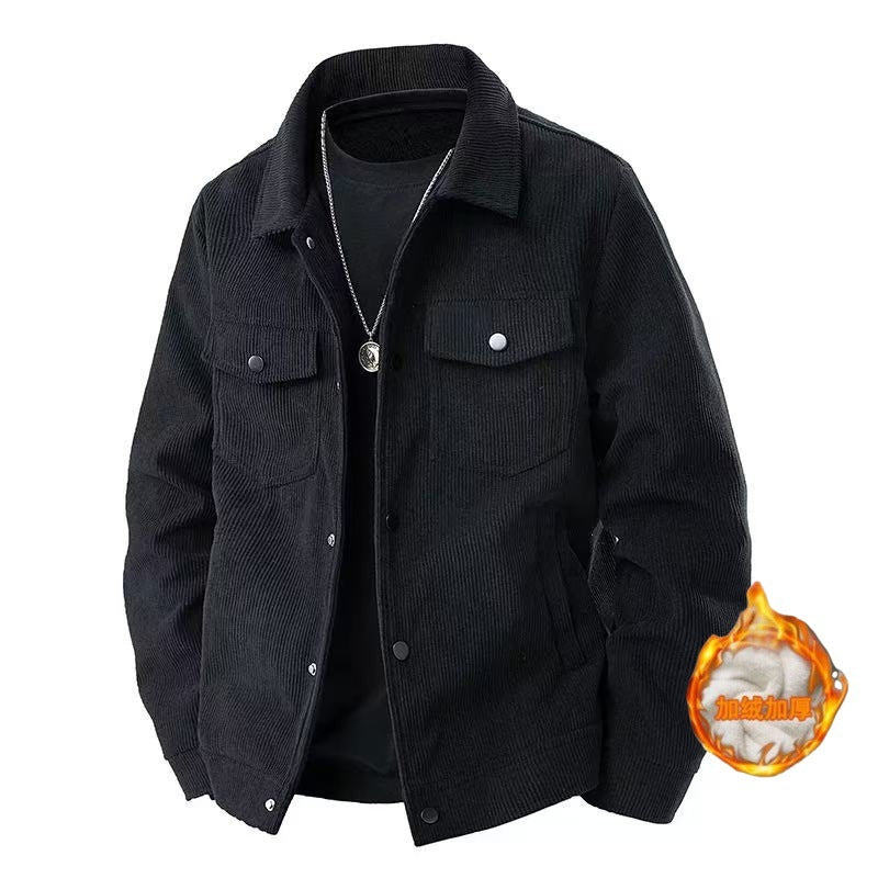 Retro Casual Loose Men's Lapel Work Jacket Best YouTube Store