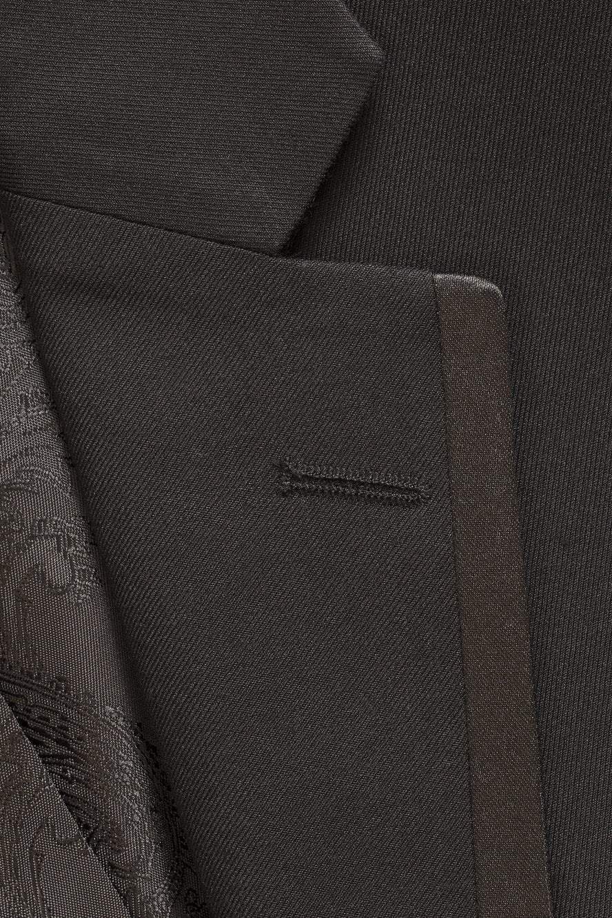 "Edge" Black Tuxedo Jacket Notch (Separates)-0