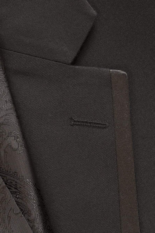 "Edge" Black Tuxedo Jacket Notch (Separates)-0