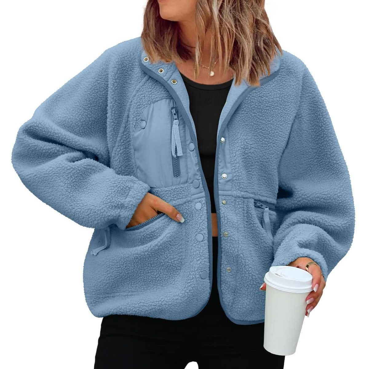 Polar Fleece Sports And Leisure Sweater Jacket Top LadyShow.Store