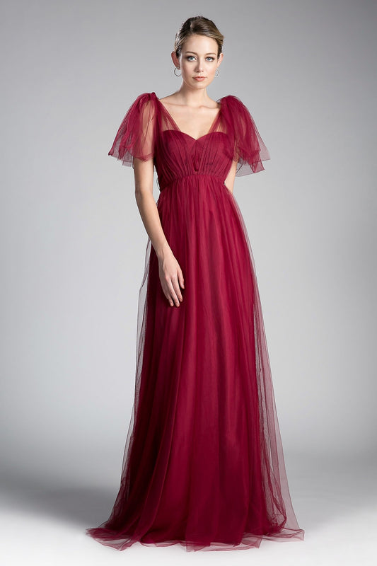 Versatile A-line Tulle Dress-0
