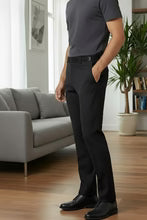 "Ethan" Black Super 150's Luxury Viscose Blend Suit Pants Tux-USA