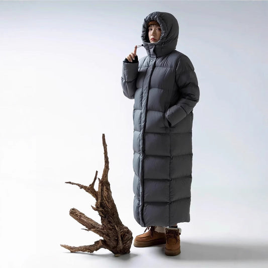 Down Jacket Goose Down Outdoor Thickened Ultra-long Coat LadyShow.Store