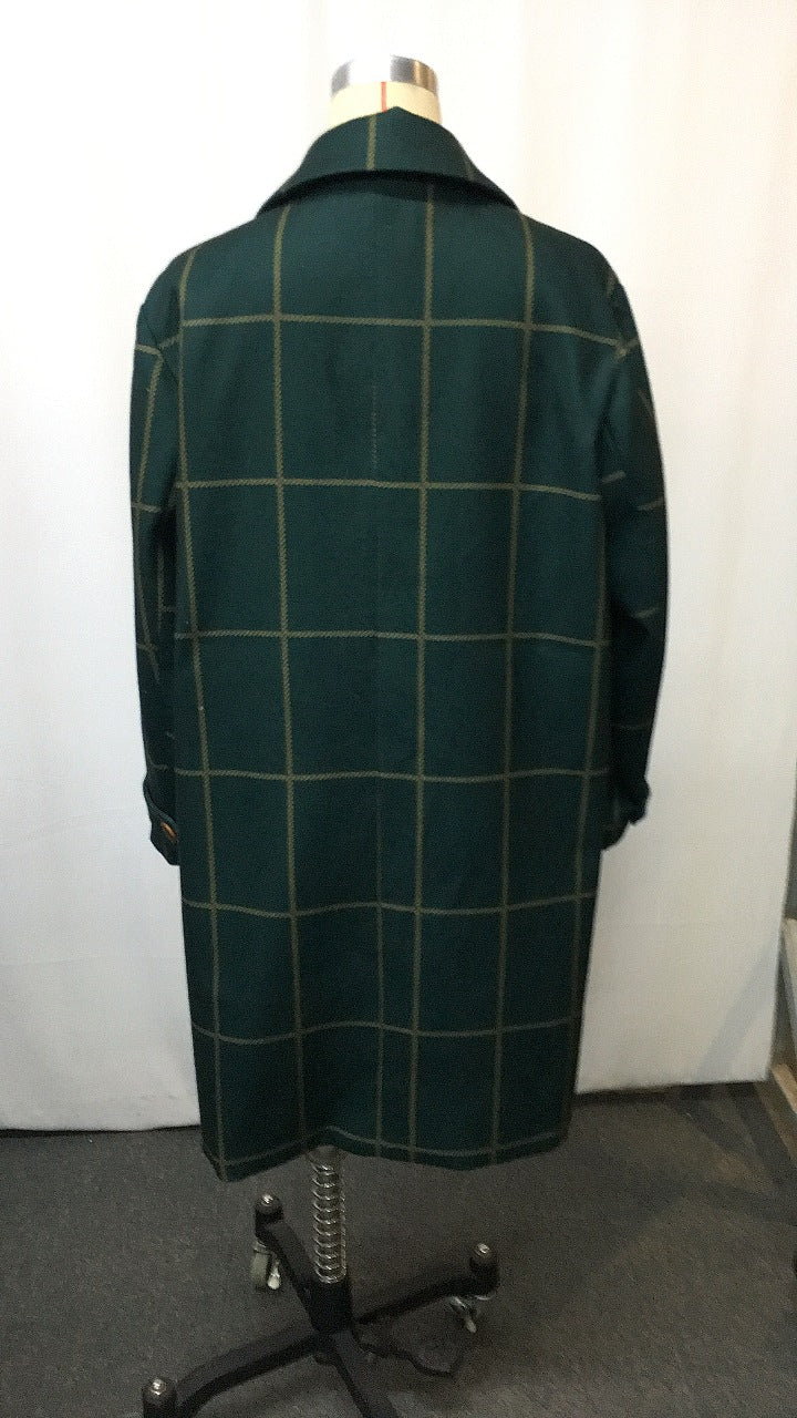 Plaid Mid-length Lapel Large Size Jacket LadyShow.Store