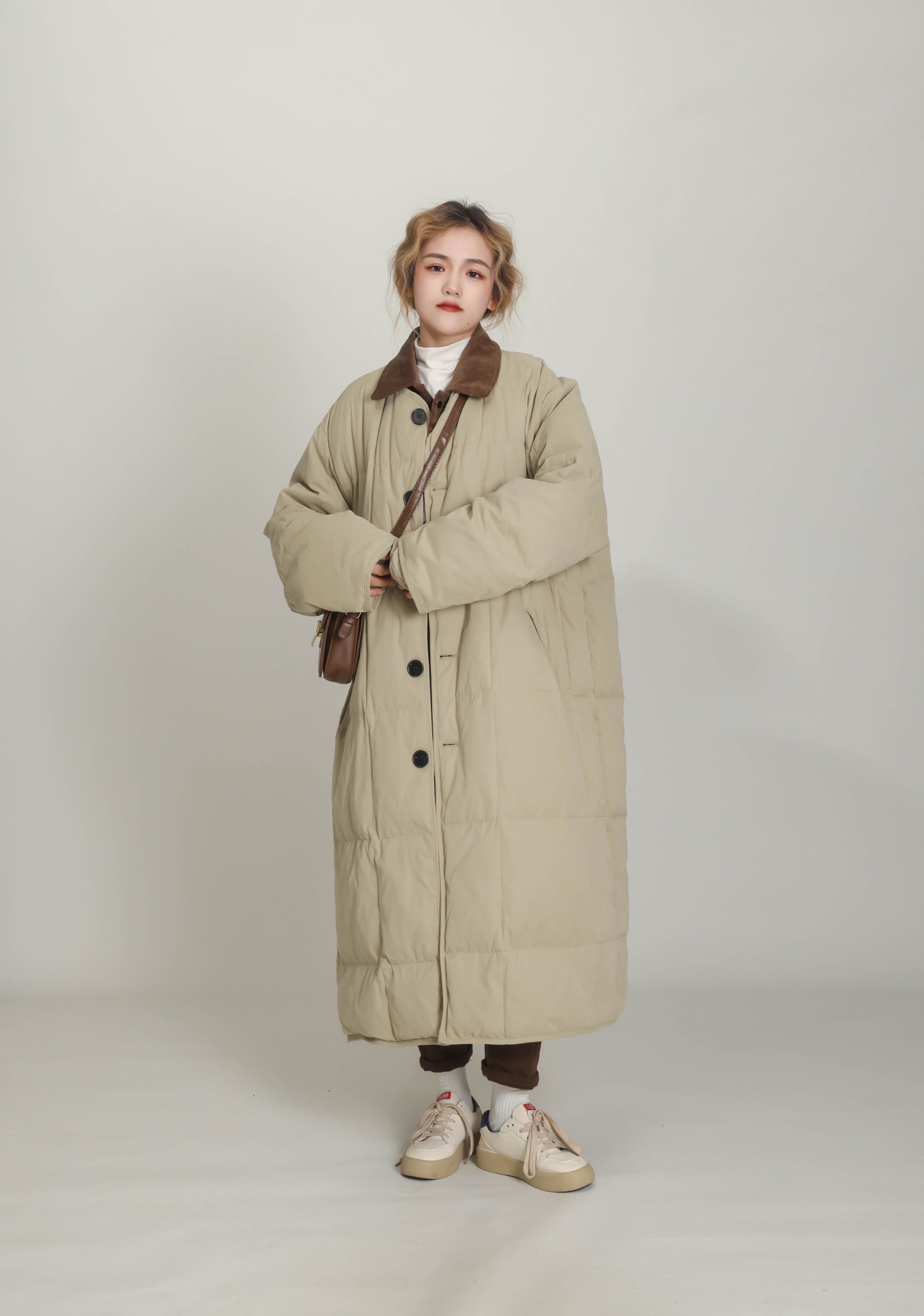 Winter New Cotton Jacket, Casual And Loose Fit, Knee Length Short Down Jacket LadyShow.Store