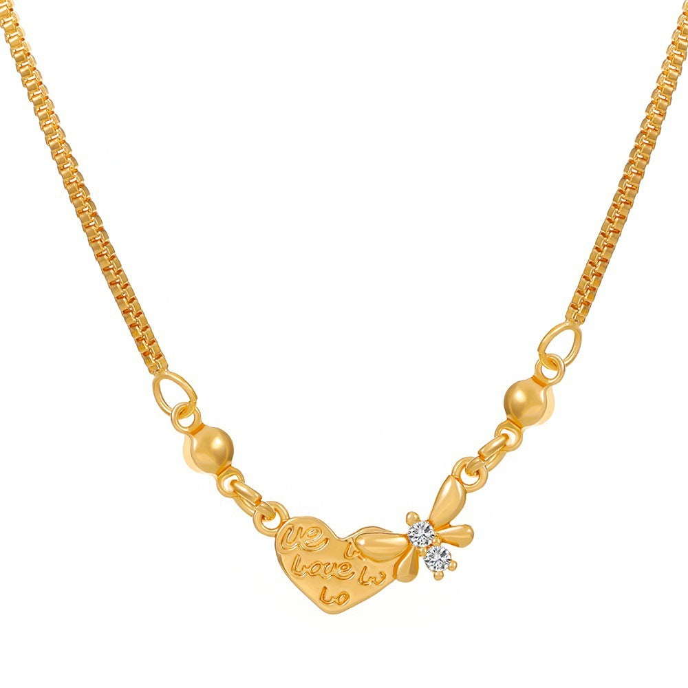 Women's Fashionable Temperament Butterfly Tassel Necklace LadyShow.Store