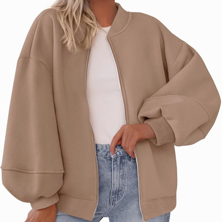 Zip Sweatshirt Jacket Casual Long Sleeve Pilot Coat Best YouTube Store