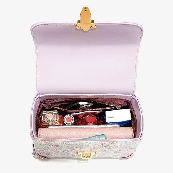 Women's Toe Layer Cowhide Fashion Snake Pattern Handbag CJD