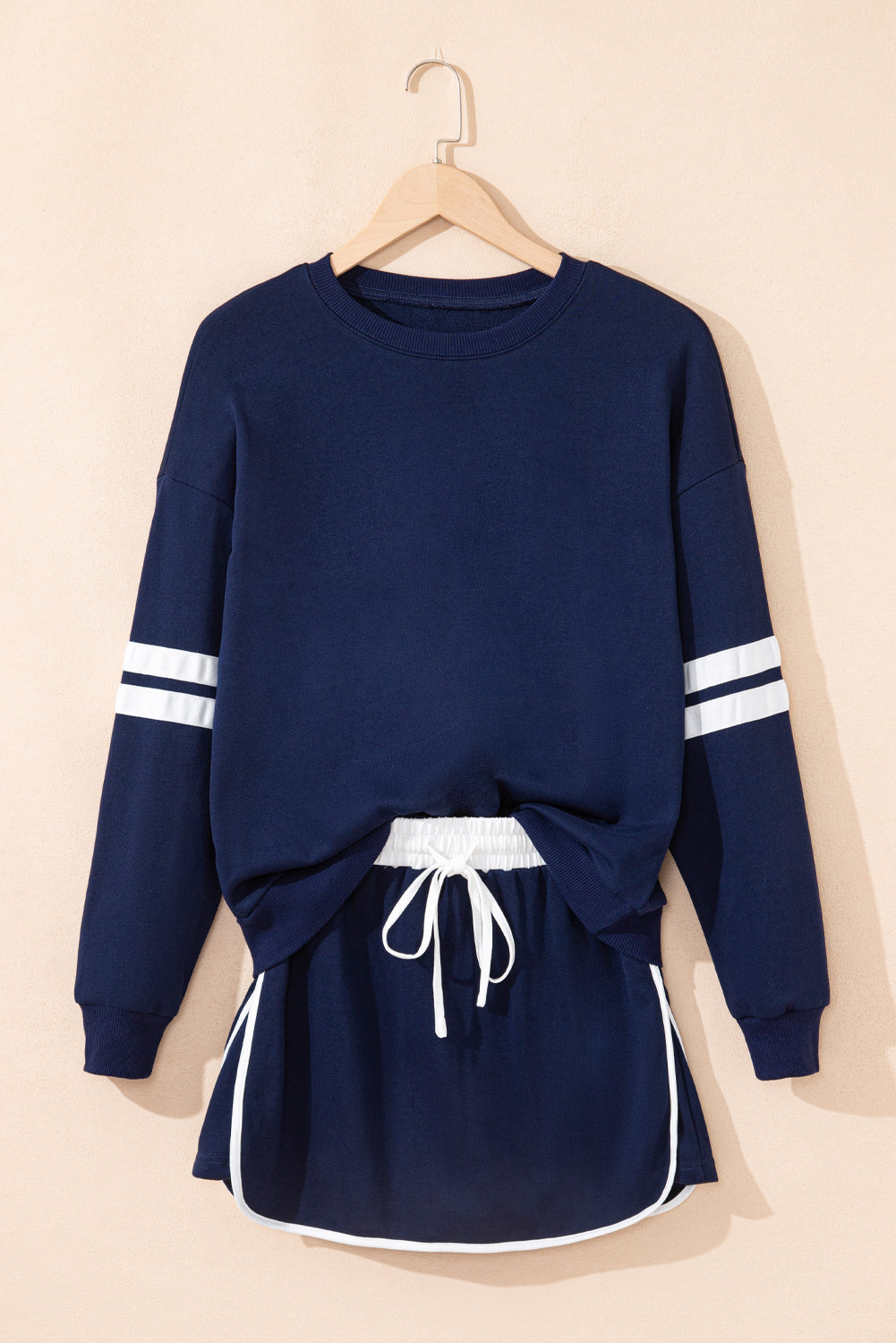 Sophia Shoulder Pullover Mini Skirt Threaded Pear