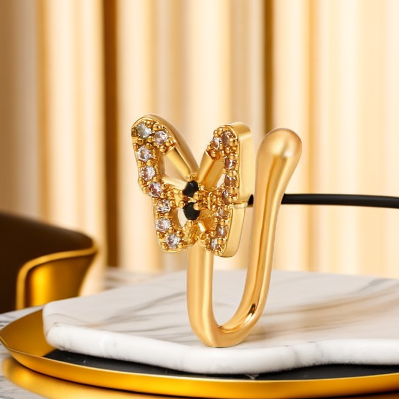 U-Shaped Butterfly Nose Ring LuxuryLifeWay Online Store