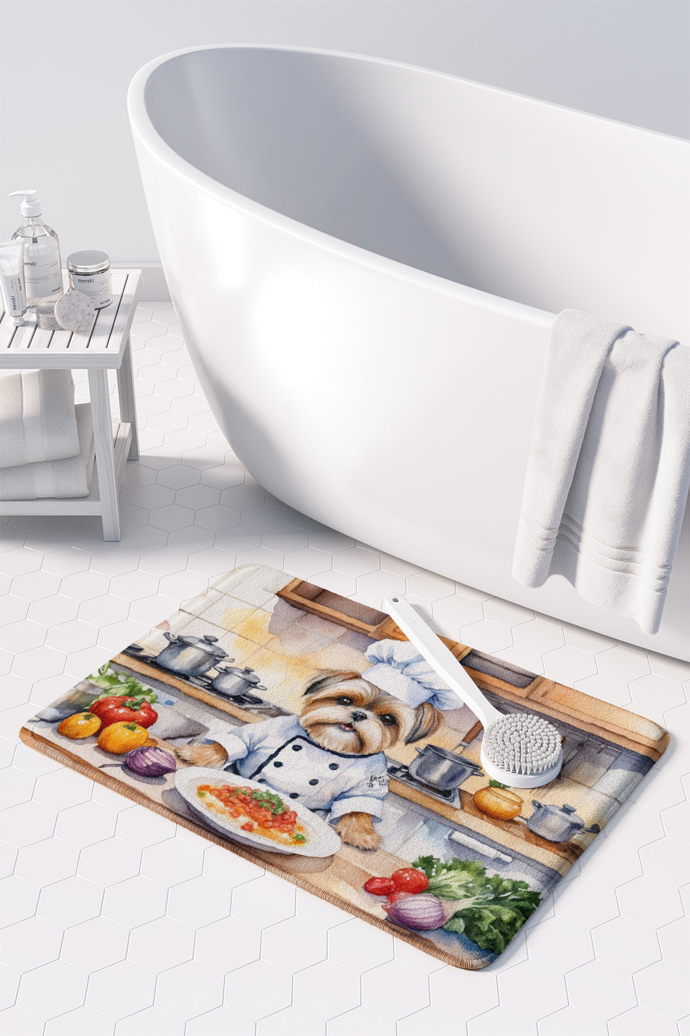 Lhasa Apso The Chef Memory Foam Kitchen Mat LuxuryLifeWay Online Store