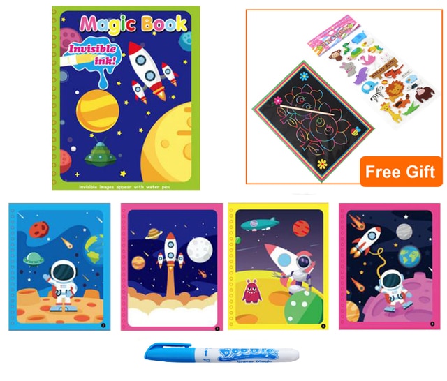 Magic Water Drawing Coloring  Book for Kids