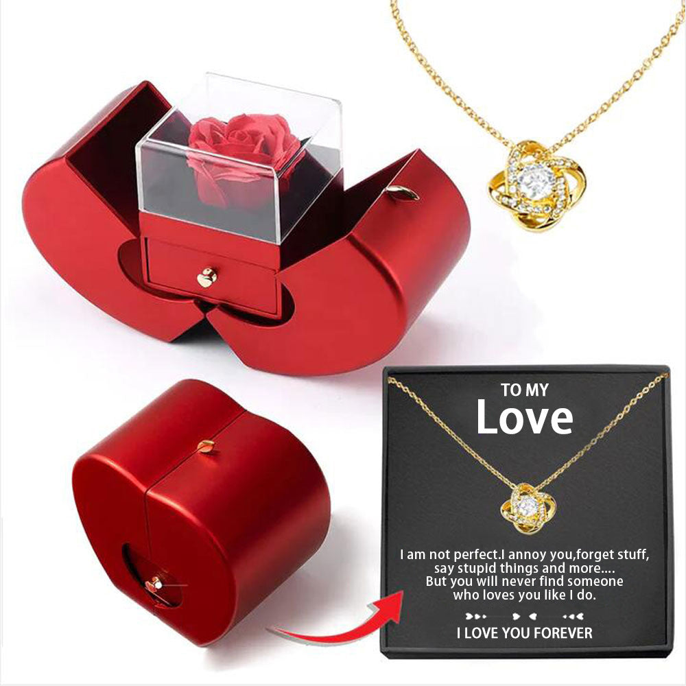Niche Mother's Day Gift Clavicle Chain Apple Box Set CJD