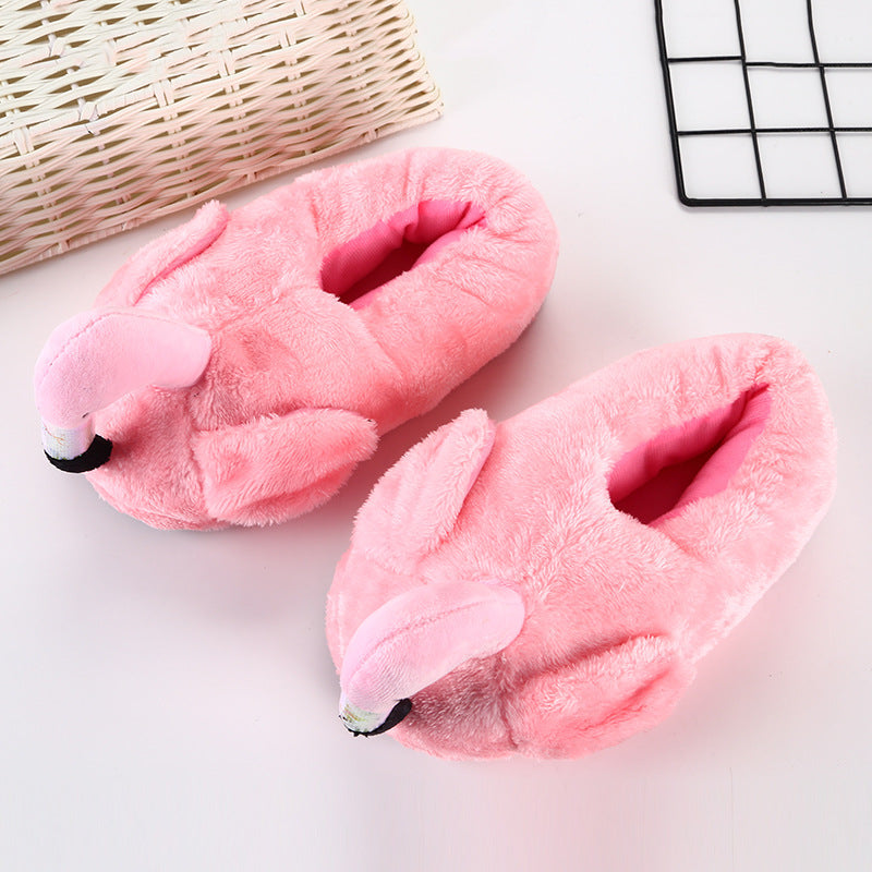 Winter Home Flamingo Non-slip Slippers CJD