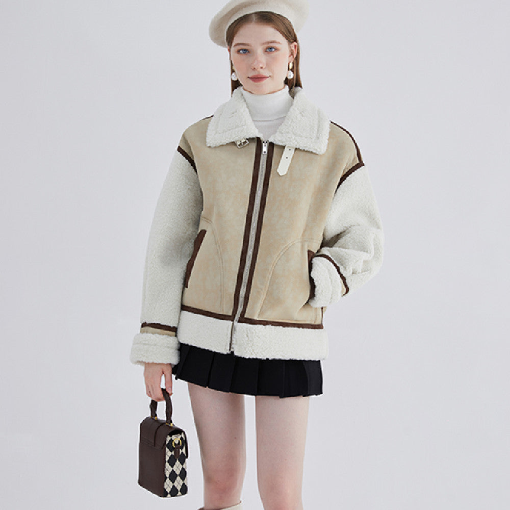 Fashion Fur Integrated Short Coat Women LadyShow.Store