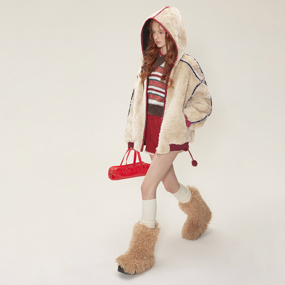 New Winter Velvet Cotton Clothes Lamb Wool Coat LadyShow.Store