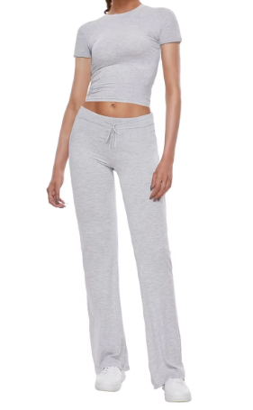 Casual Solid Color T-Shirt & Pants Set LuxuryLifeWay Online Store