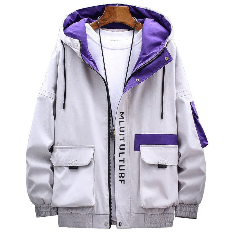 Men's Jackets Thickened Casual Coats Trendy Hooded Tops