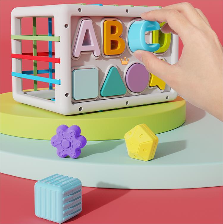 Rainbow Sensory Baby Learning Toy - Multi-Functional Cube LuxuryLifeWay Online Store