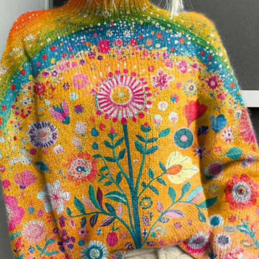 Women's Woolen Sweater Fashion High Collar Sweater LadyShow.Store