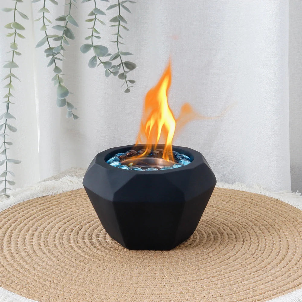 6"x4" Portable Cement Tabletop Fireplace JHY DESIGN