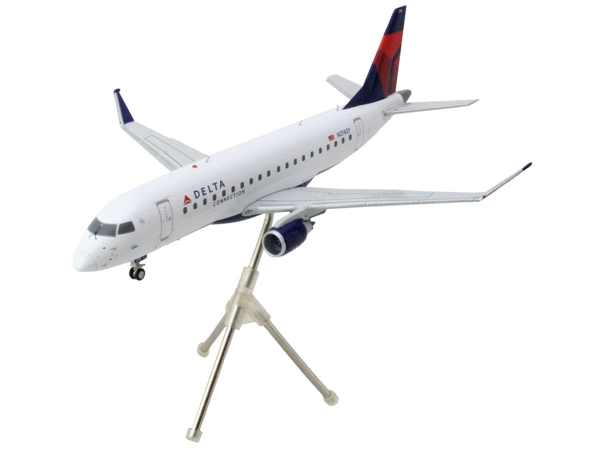 Embraer ERJ-175 Commercial Aircraft "Delta Connection" White with Blue and Red Tail "Gemini 200" Series 1/200 Diecast Model Airplane by GeminiJets-2