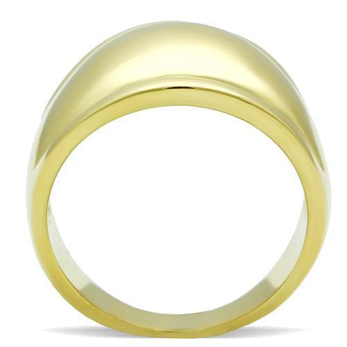 GL010 - IP Gold(Ion Plating) Brass Ring with No Stone Alamode