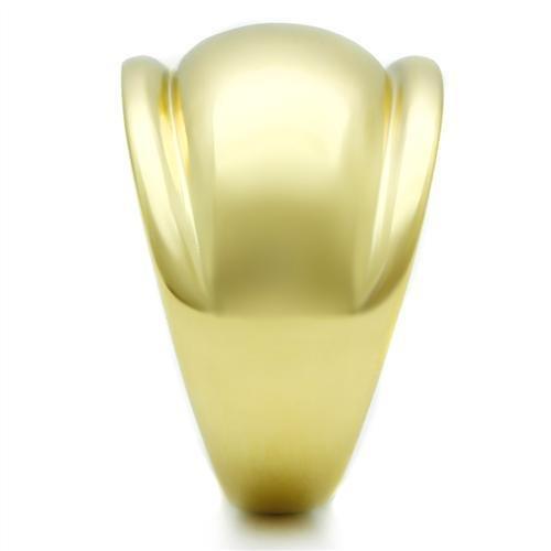GL010 - IP Gold(Ion Plating) Brass Ring with No Stone Alamode