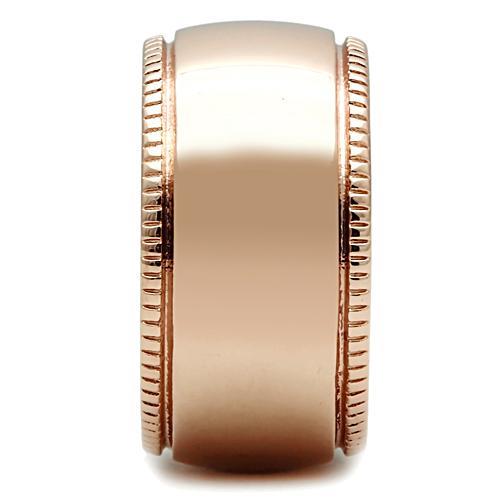 GL213 - IP Rose Gold(Ion Plating) Brass Ring with No Stone Alamode