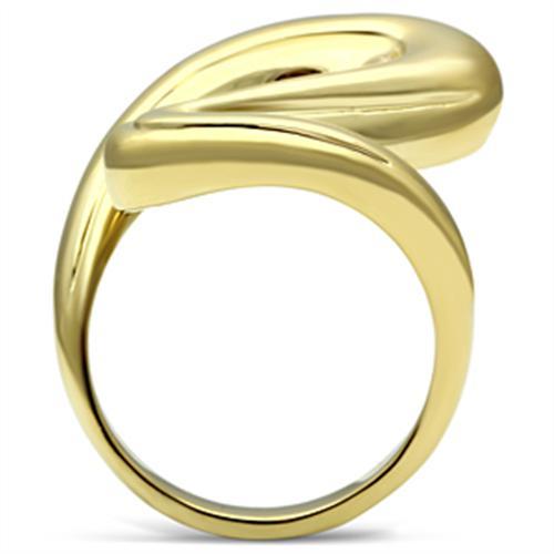 GL290 - IP Gold(Ion Plating) Brass Ring with No Stone Alamode