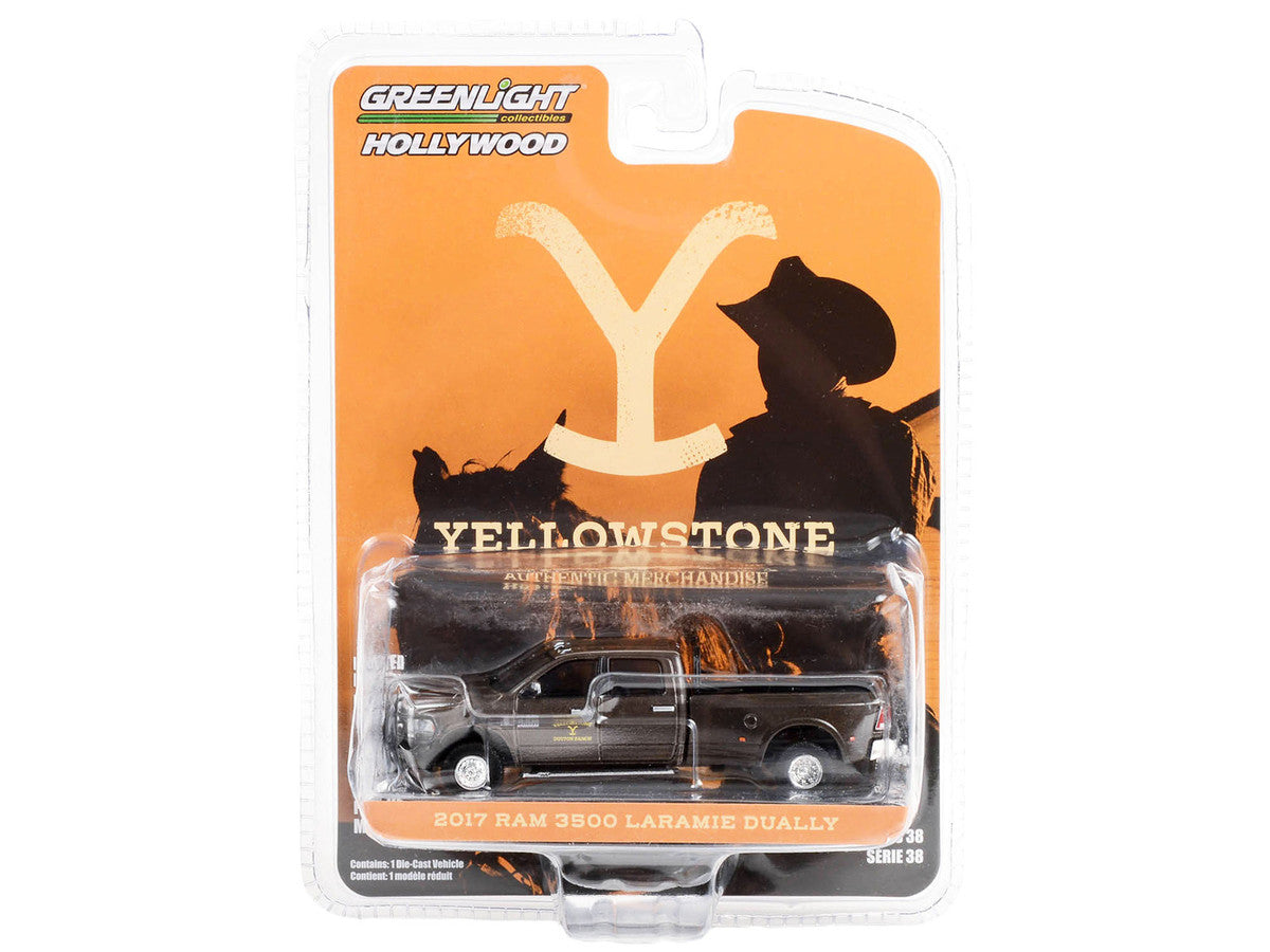 2017 Ram 3500 Laramie Dually Pickup Truck Brown Metallic "John Dutton - Yellowstone Dutton Ranch" "Yellowstone" (2018-Current) TV Series "Hollywood Series" Release 38 1/64 Diecast Model Car by Greenlight-2