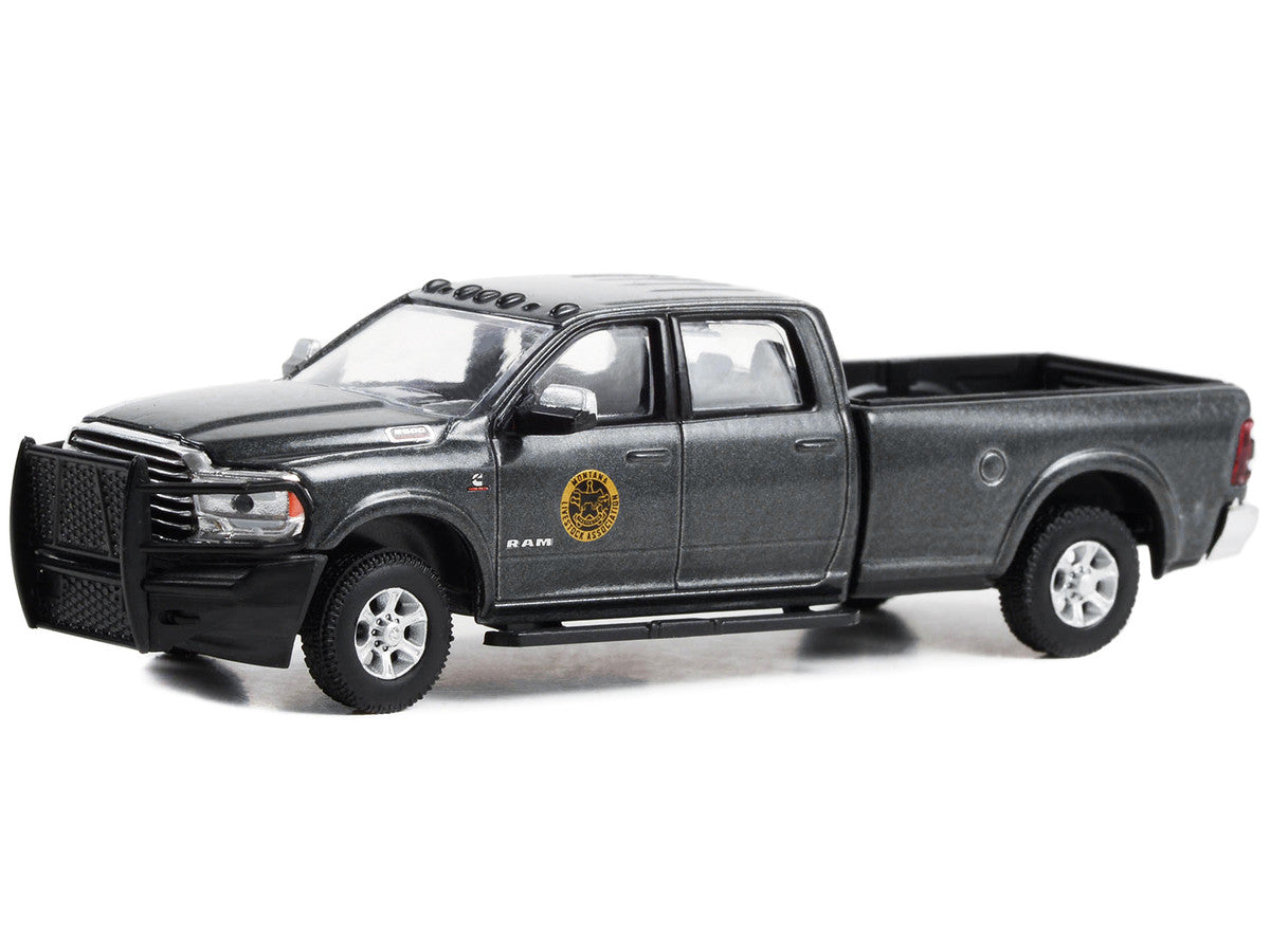 2020 Ram 2500 Pickup Truck Dark Gray Metallic "Montana Livestock Association" "Yellowstone" (2018-Current) TV Series "Hollywood Series" Release 39 1/64 Diecast Model Car by Greenlight Greenlight