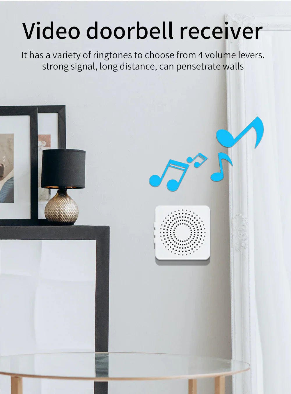 Wireless Security Smart WiFi Doorbell Intercom Video Camera Door Ring Bell Chime Pi-Mart