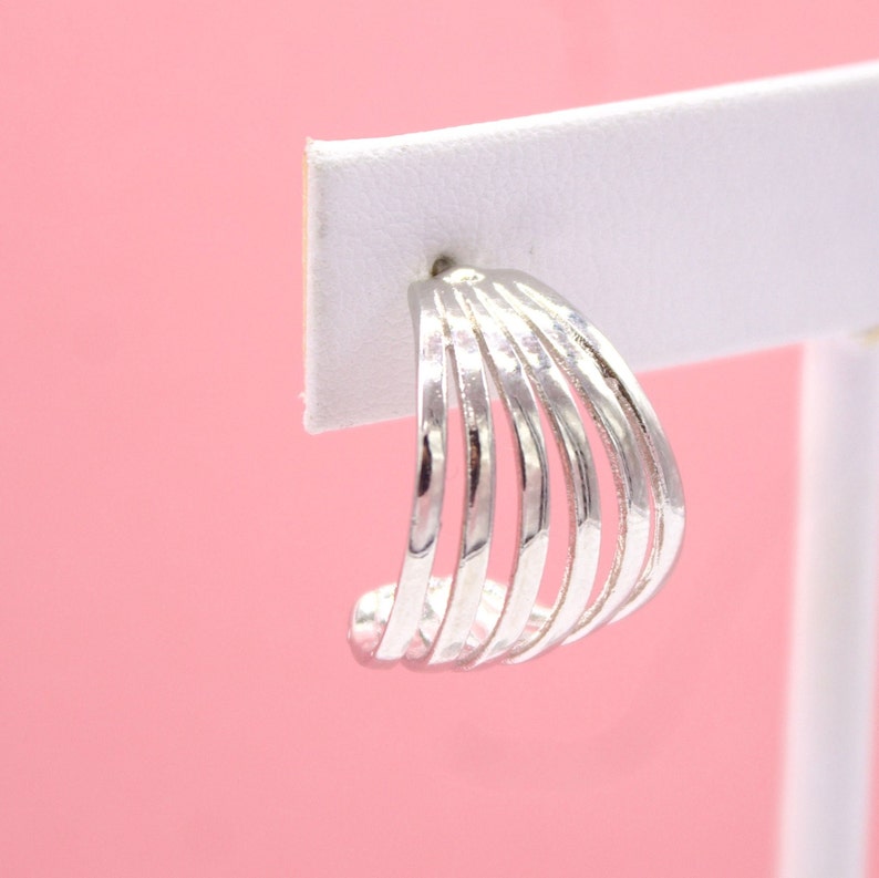 18K Gold Filled Striped Design Stud Earring (L26) MIA Jewelry