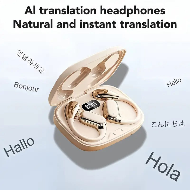 NNETM AI Translation Wireless Earbuds Noise Cancelling Touch Control NNETM