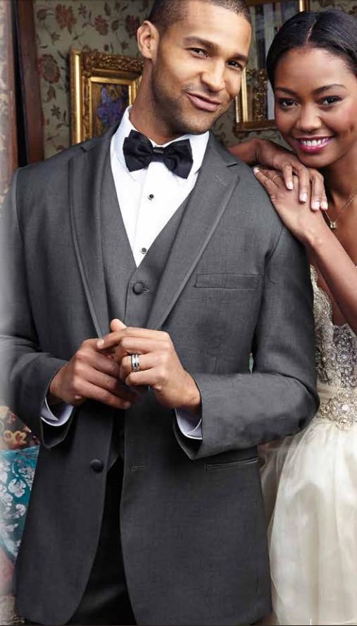 "Infinity" Steel Grey Tuxedo Jacket Notch (Separates) Tux-USA
