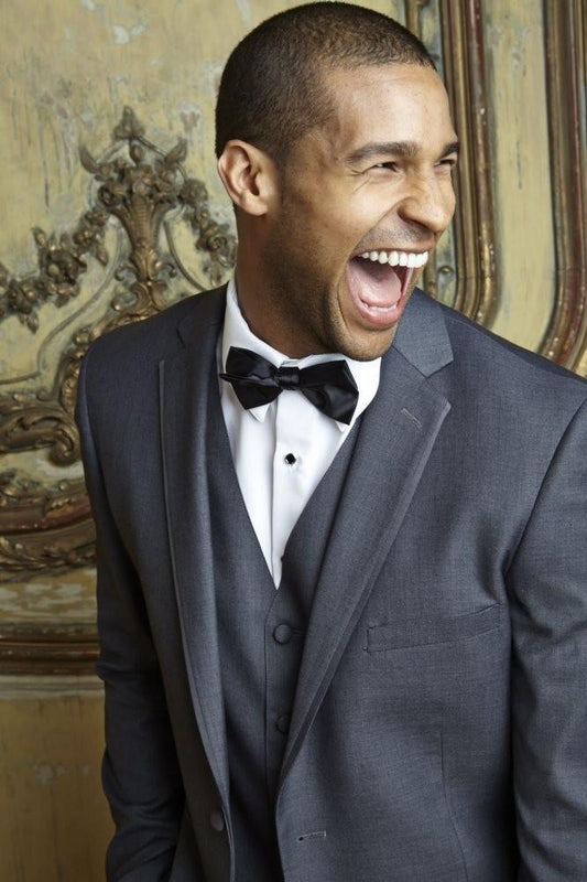 "Infinity" Steel Grey Tuxedo Jacket Notch (Separates) Tux-USA