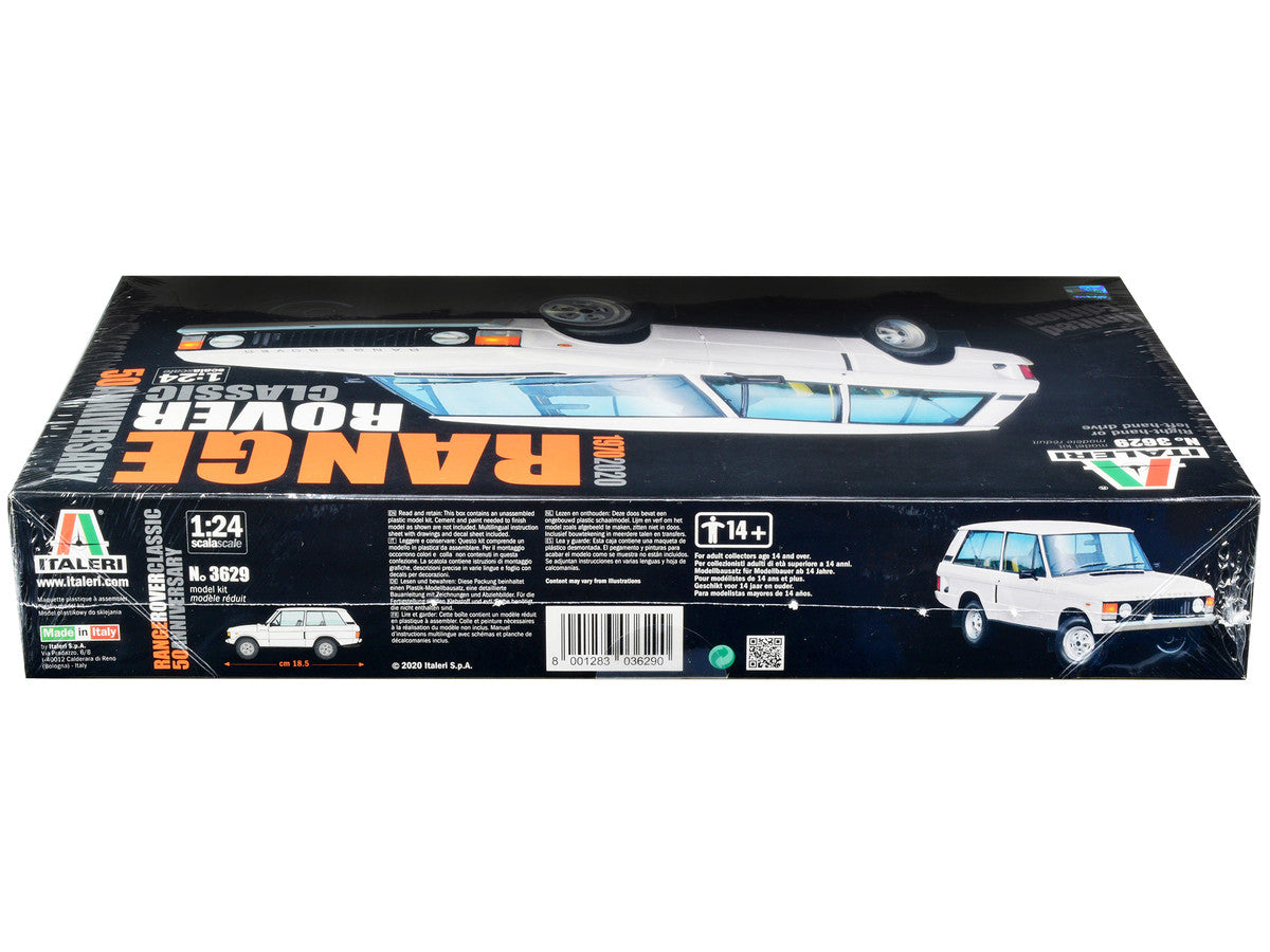 Skill 3 Model Kit Land Rover Range Rover Classic 50th Anniversary 1/24 Scale Model by Italeri Italeri