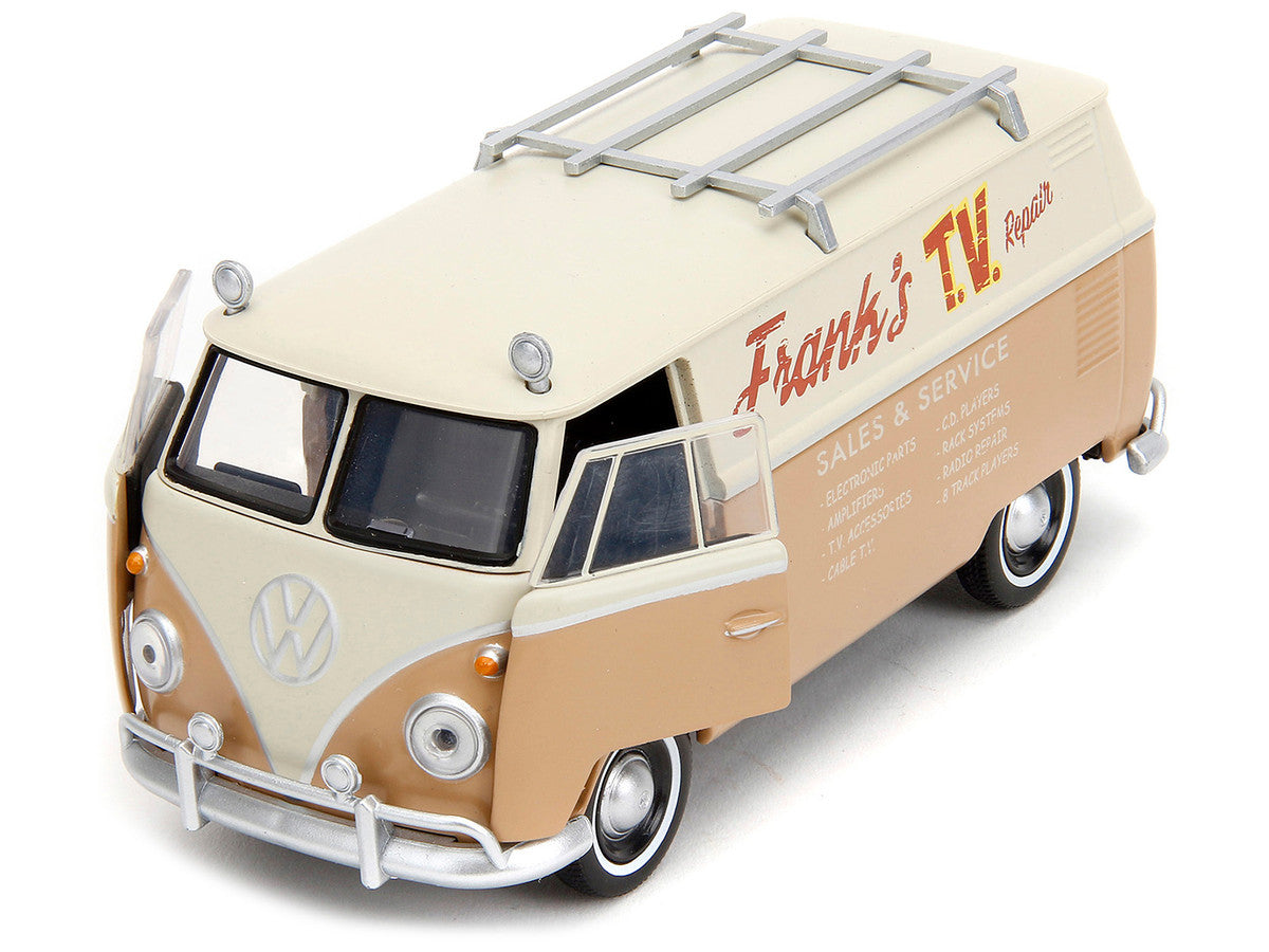 Volkswagen Bus "WheelJack" Tan and Beige "Frank's TV Repair" "Transformers: Rise of the Beasts" (2023) Movie "Hollywood Rides" Series 1/32 Diecast Model Car by Jada Jada