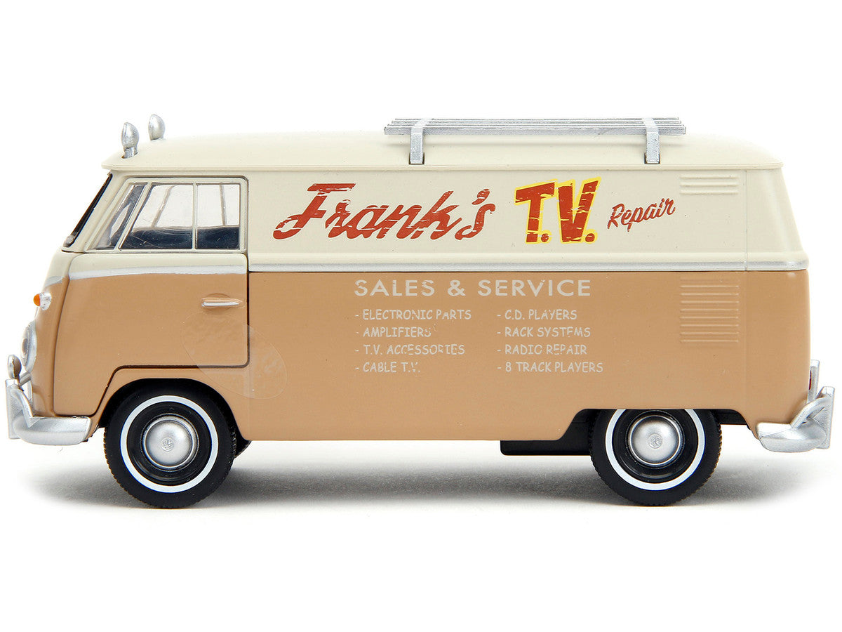 Volkswagen Bus "WheelJack" Tan and Beige "Frank's TV Repair" "Transformers: Rise of the Beasts" (2023) Movie "Hollywood Rides" Series 1/32 Diecast Model Car by Jada Jada