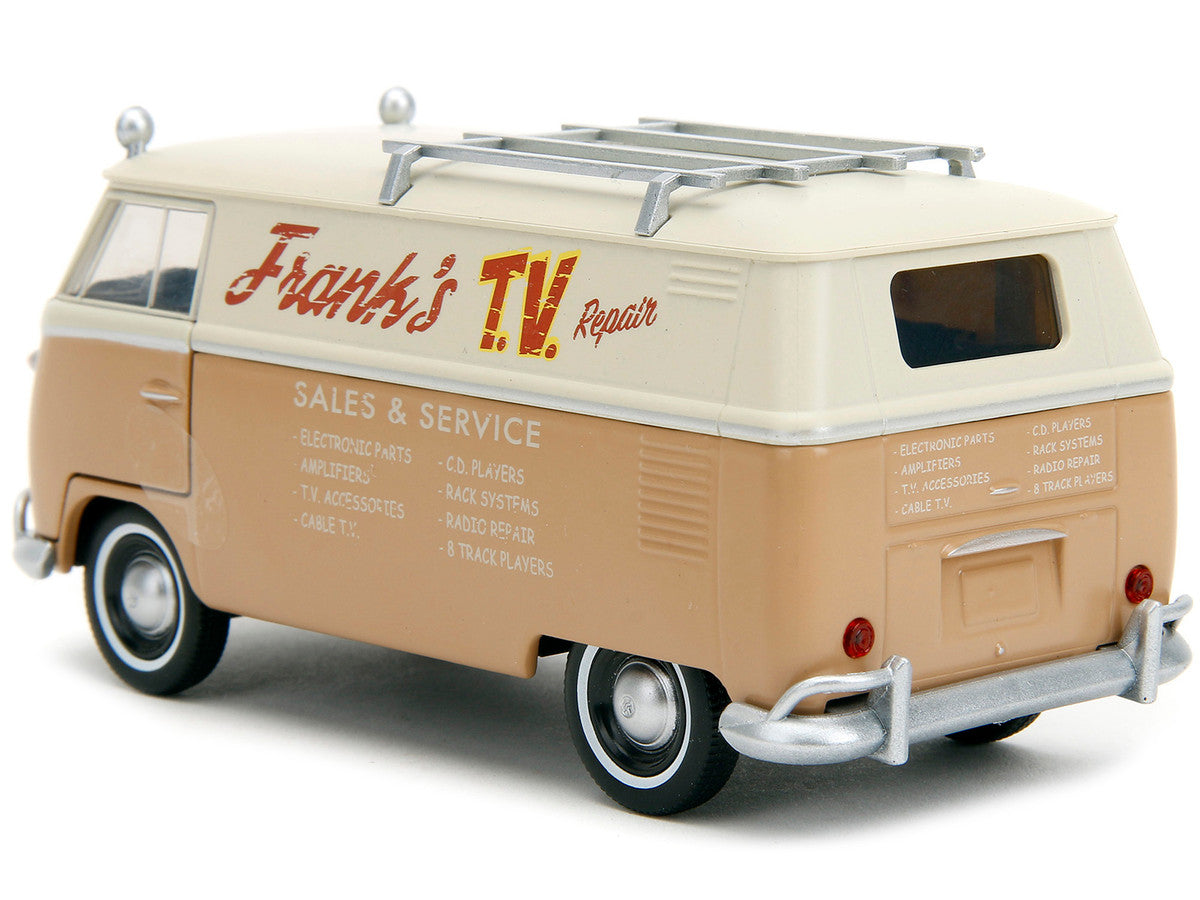 Volkswagen Bus "WheelJack" Tan and Beige "Frank's TV Repair" "Transformers: Rise of the Beasts" (2023) Movie "Hollywood Rides" Series 1/32 Diecast Model Car by Jada Jada