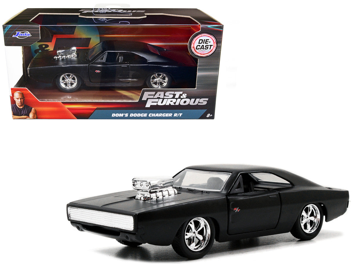 Dom's Dodge Charger R/T Matt Black "Fast & Furious" Movie 1/32 Diecast Model Car by Jada Jada
