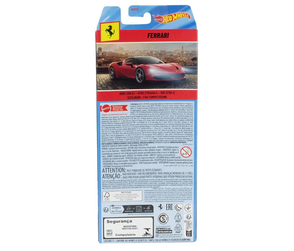 Ferrari 5 piece Set by Hot Wheels Diecast Model Cars by Hot Wheels-0