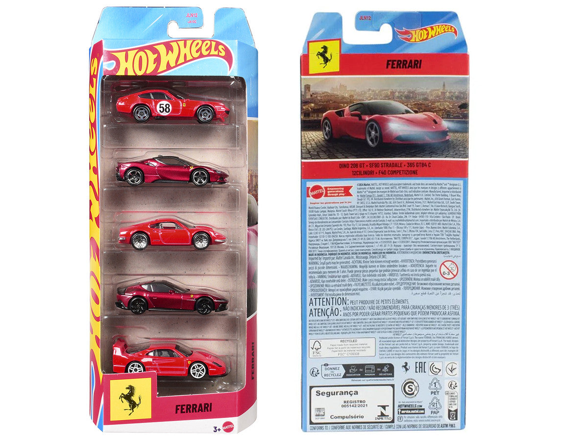 Ferrari 5 piece Set by Hot Wheels Diecast Model Cars by Hot Wheels-1