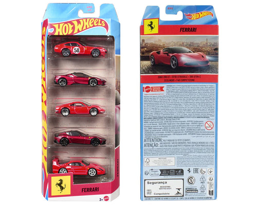 Ferrari 5 piece Set by Hot Wheels Diecast Model Cars by Hot Wheels-1